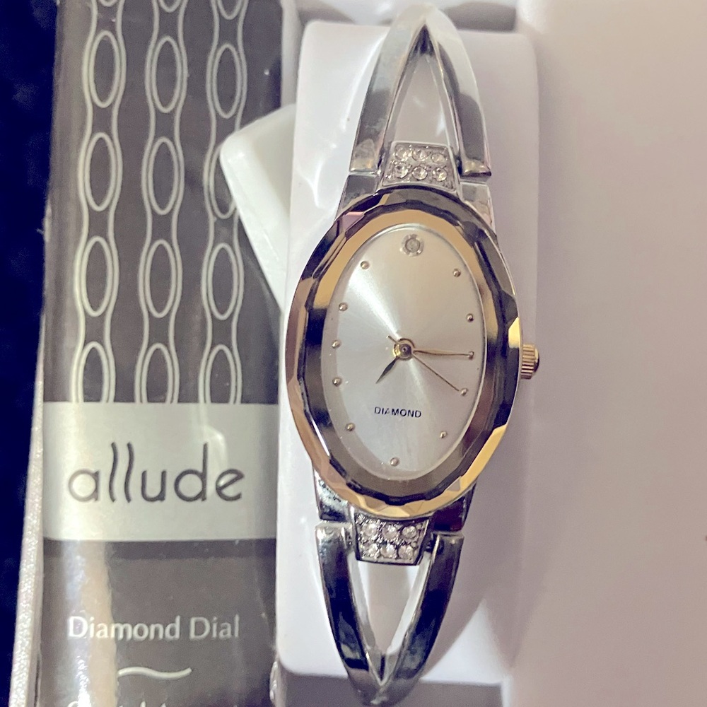 Allude diamond dial watch